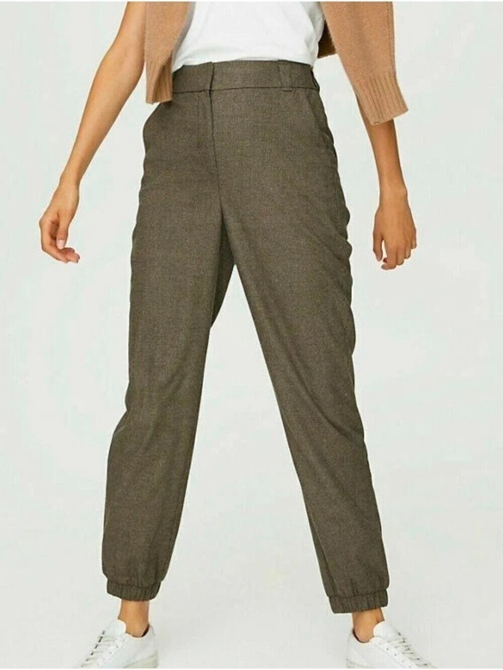 Babaton Pants Kayla Mini Houndstooth Brown Black